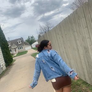 Ripped Jean Jacket